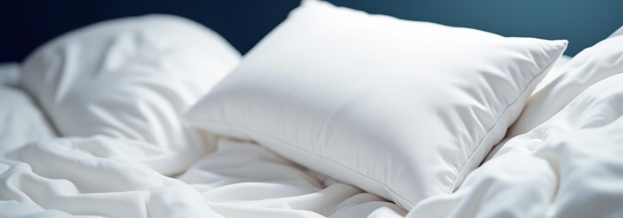 Close up of premium pillow fabric textures