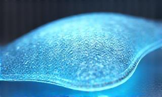 Cooling gel texture visualization