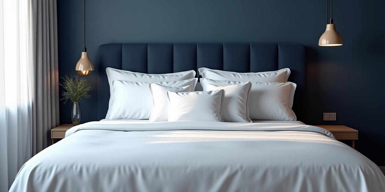 Peaceful bedroom setting with Zephyr Dreams pillows